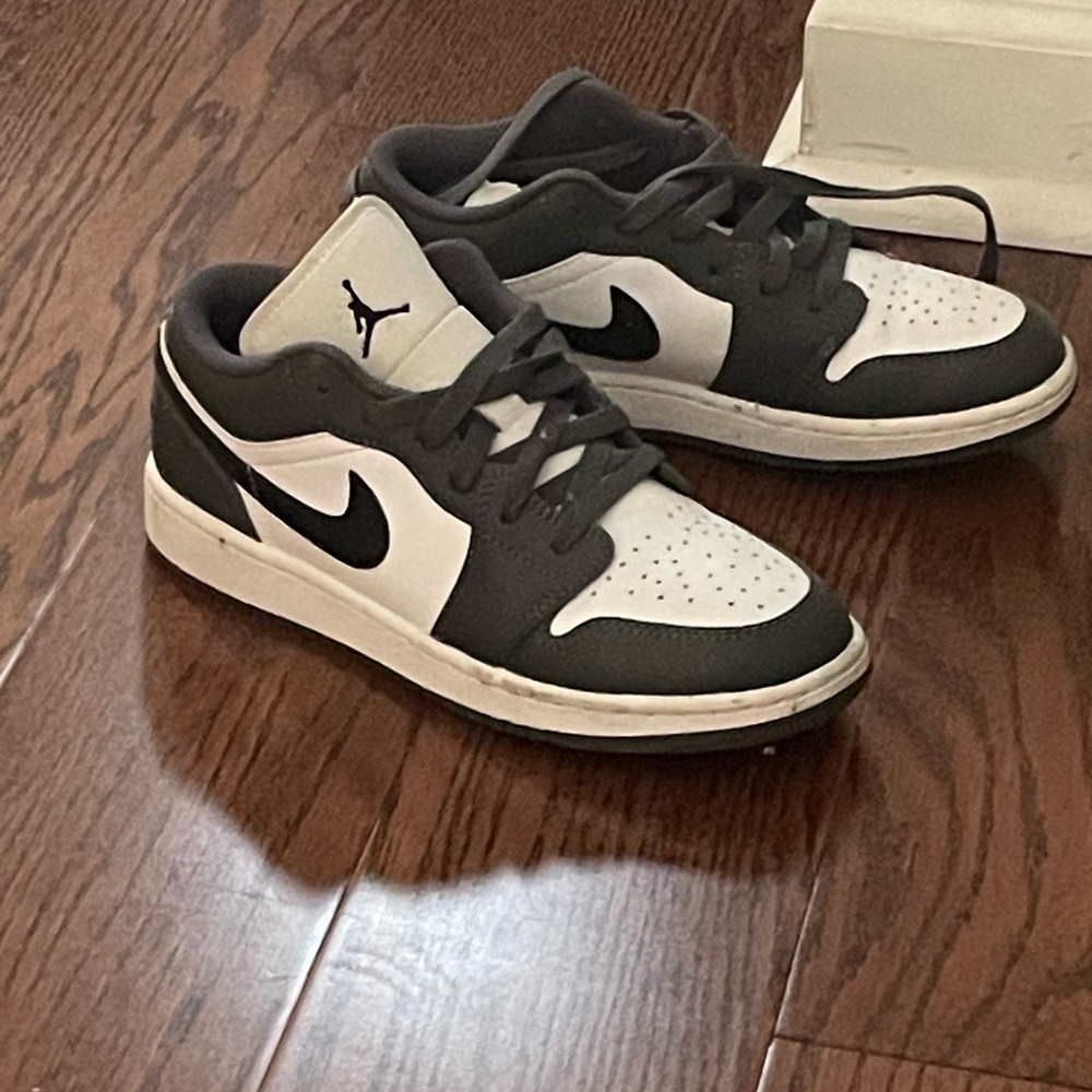 Nike Air Jordan Low Gray Black and White Sneakers